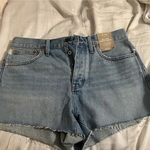 Madewell relaxed denim shorts size 29 NWT